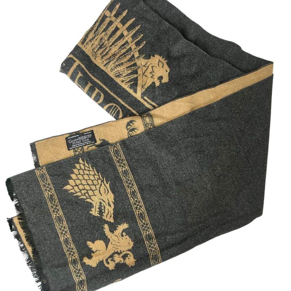 Game of Thrones Studio Tours Gold/Black Viscose Scarf